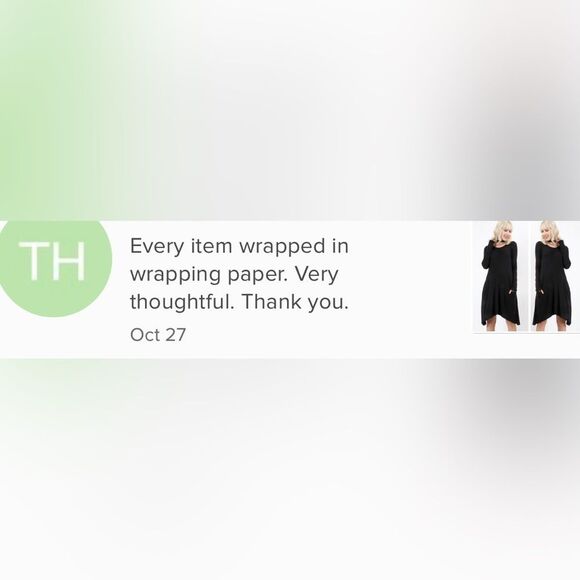 BLACK SWING DRESS W/POCKETS Size Small NEW - Picture 3 of 8